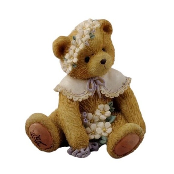 Vintage 93' Cherished Teddies Friendship Is In Bloom MAY Figurine Daisy Enesco - Picture 1 of 8